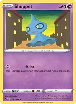 Shuppet 67/185 Vivid Voltage Pokémon card