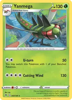 Yanmega 7/185 Vivid Voltage Pokémon card