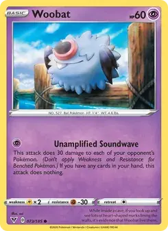 Woobat 73/185 Vivid Voltage Pokémon card