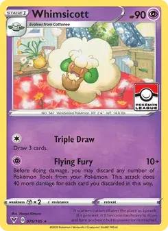 Whimsicott 76/185 Vivid Voltage Pokémon card