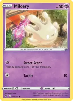 Milcery 80/185 Vivid Voltage Pokémon card