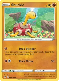 Shuckle 85/185 Vivid Voltage Pokémon card