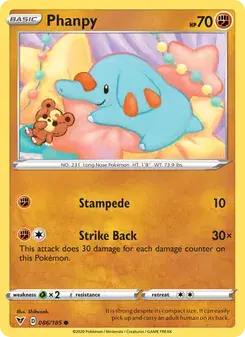 Phanpy 86/185 Vivid Voltage Pokémon card