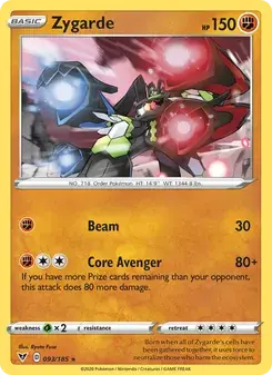 Zygarde 93/185 Vivid Voltage Pokémon card