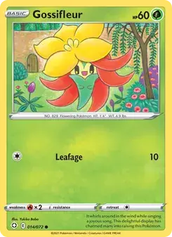 Gossifleur 14/72 Shining Fates Pokémon card