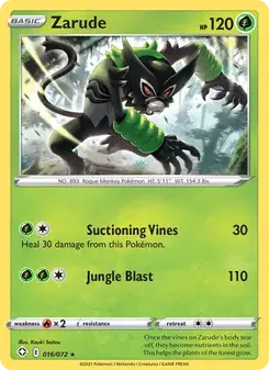 Zarude 16/72 Shining Fates Pokémon card