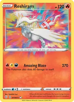Reshiram 17/72 Shining Fates Pokémon card