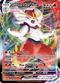 Cinderace VMAX 19/72 Shining Fates Pokémon card