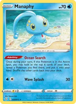 Manaphy 24/72 Shining Fates Pokémon card