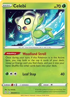 Celebi 3/72 Shining Fates Pokémon card