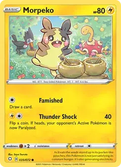 Morpeko 35/72 Shining Fates Pokémon card