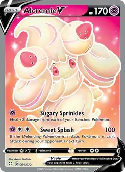 Alcremie V 64/72 Shining Fates Pokémon card