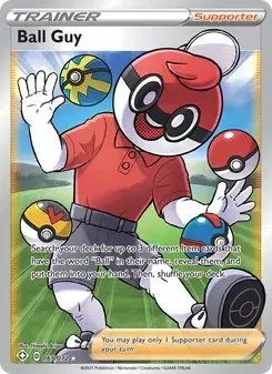 Ball Guy 65/72 Shining Fates Pokémon card