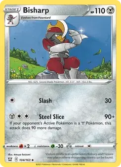 Bisharp 104/163 Battle Styles Pokémon card