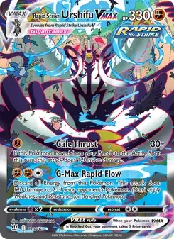 Rapid Strike Urshifu VMAX 170/163 Battle Styles Pokémon card