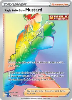Single Strike Style Mustard 177/163 Battle Styles Pokémon card