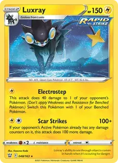 Luxray 48/163 Battle Styles Pokémon card