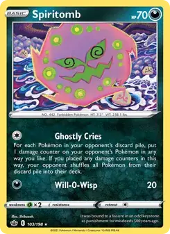 Spiritomb 103/198 Chilling Reign Pokémon card
