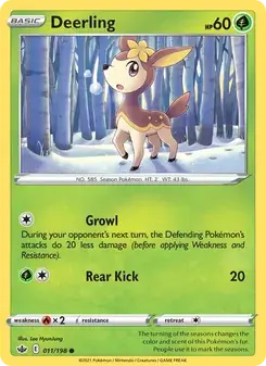 Deerling 11/198 Chilling Reign Pokémon card