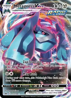 Metagross VMAX 113/198 Chilling Reign Pokémon kaart