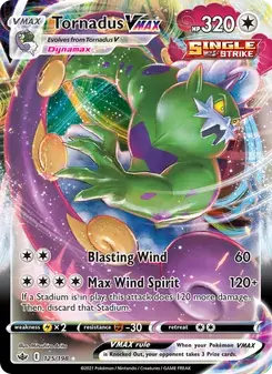 Tornadus VMAX 125/198 Chilling Reign Pokémon card