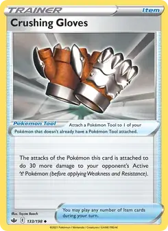 Crushing Gloves 133/198 Chilling Reign Pokémon card