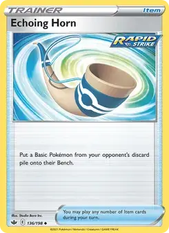 Echoing Horn 136/198 Chilling Reign Pokémon card