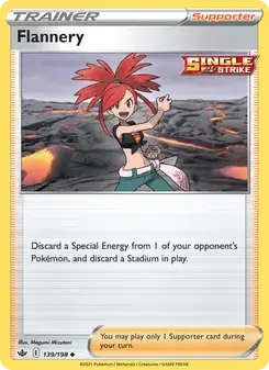 Flannery 139/198 Chilling Reign Pokémon card
