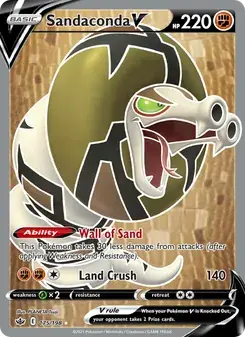 Sandaconda V 175/198 Chilling Reign Pokémon card