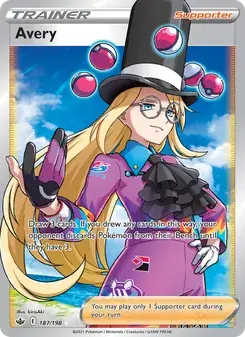 Avery 187/198 Chilling Reign Pokémon card