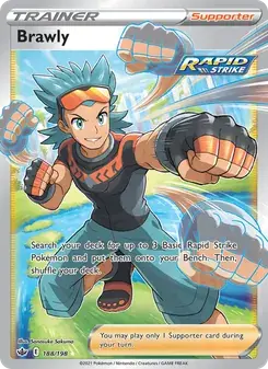Brawly 188/198 Chilling Reign Pokémon card