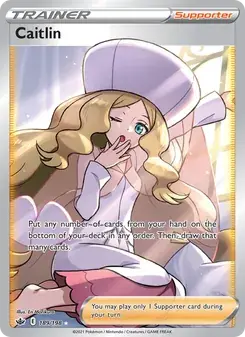 Caitlin 189/198 Chilling Reign Pokémon card