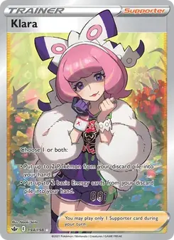 Klara 194/198 Chilling Reign Pokémon card