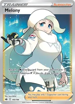 Melony 195/198 Chilling Reign Pokémon card
