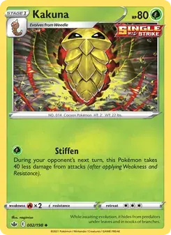 Kakuna 2/198 Chilling Reign Pokémon card