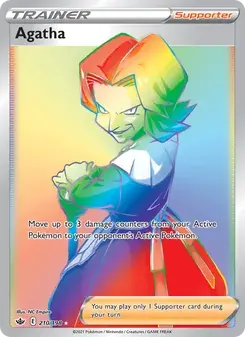 Agatha 210/198 Chilling Reign Pokémon card