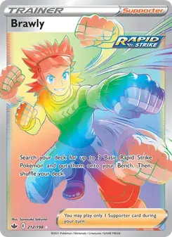 Brawly 212/198 Chilling Reign Pokémon card