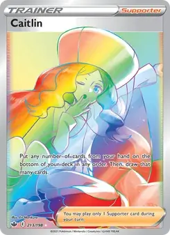 Caitlin 213/198 Chilling Reign Pokémon card