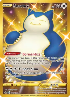 Snorlax 224/198 Chilling Reign Pokémon card