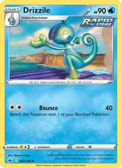 Drizzile 42/198 Chilling Reign Pokémon card