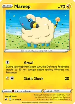 Mareep 47/198 Chilling Reign Pokémon card