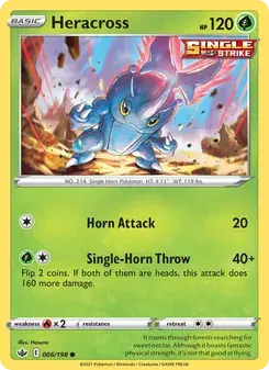 Heracross 6/198 Chilling Reign Pokémon card