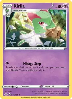 Kirlia 60/198 Chilling Reign Pokémon card