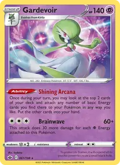 Gardevoir 61/198 Chilling Reign Pokémon card