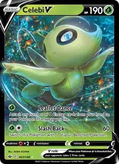 Celebi V 7/198 Chilling Reign Pokémon card