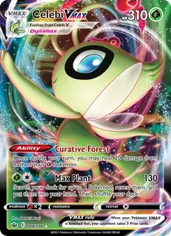 Celebi VMAX 8/198 Chilling Reign Pokémon card