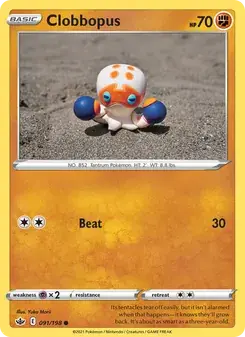Clobbopus 91/198 Chilling Reign Pokémon card