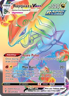 Rayquaza VMAX 217/203 Evolving Skies Pokémon card