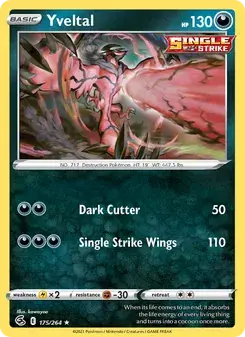 Yveltal 175/264 Fusion Strike Pokémon card
