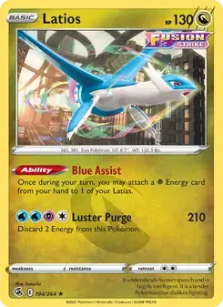 Latios 194/264 Fusion Strike Pokémon card